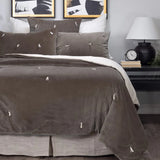 Oakura Quilt - Charcoal