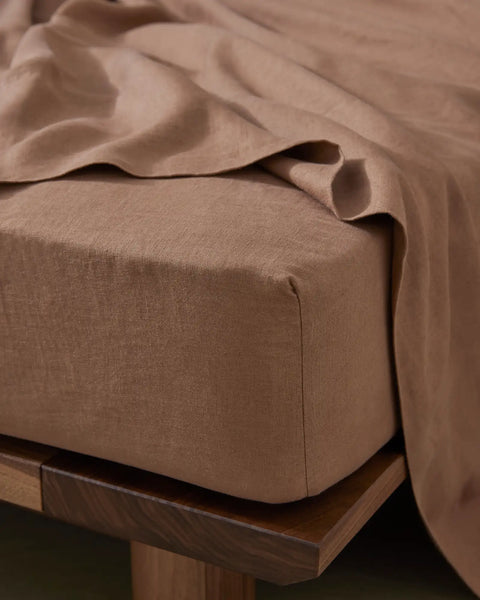 Ravello Linen Sheets - Biscuit