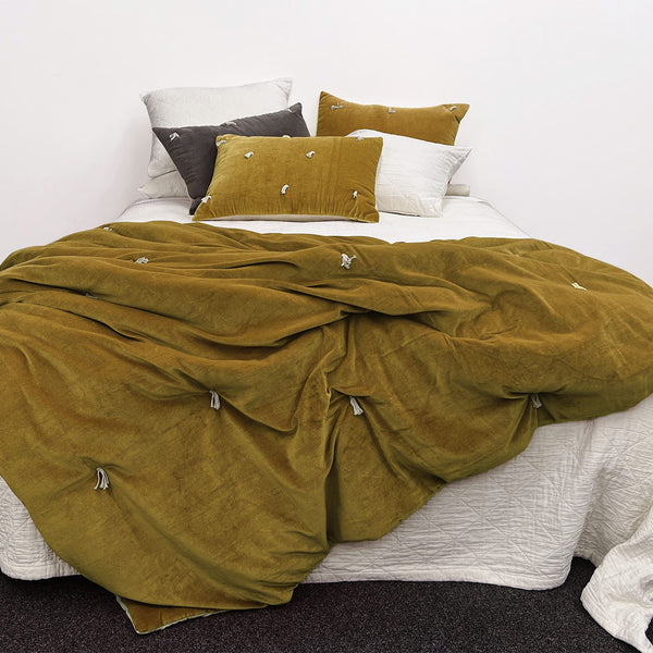 Oakura Quilt - Ochre