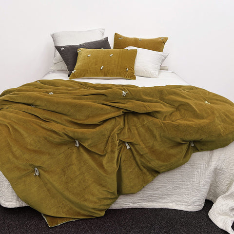 Oakura Quilt - Ochre