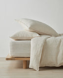 Sova Linen Sheets - Savanna Pinstripe