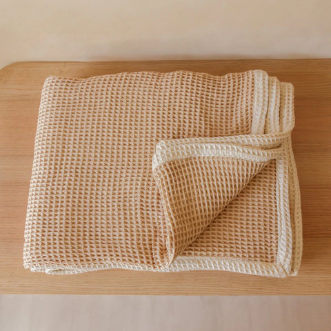 Pique Waffle Throw - Natural