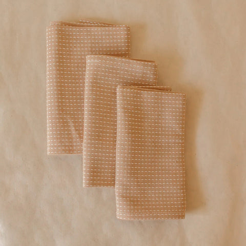 Woven Cotton Kitchen Towel - Fawn