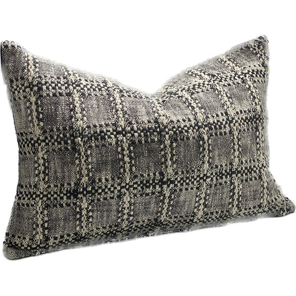 Rustic Black Check Cushion