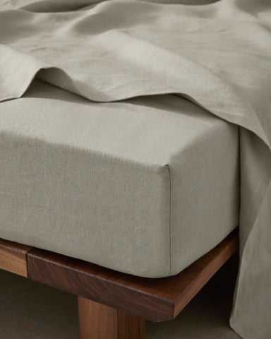 Ravello Linen Sheets - Bone