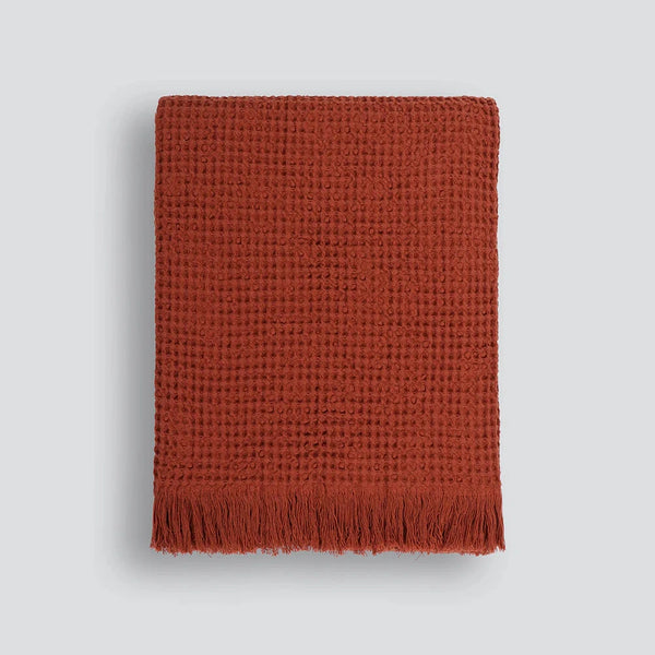 Celine Throw Celine Throw - Brick – The Linen Store