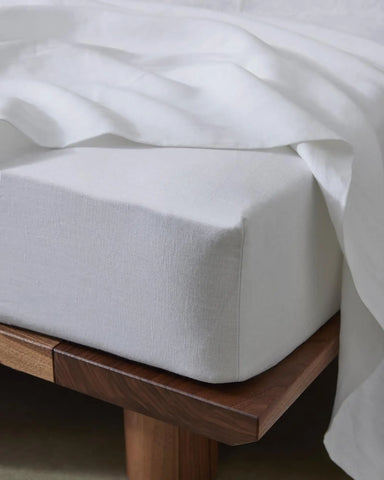 Ravello Linen Sheets - White
