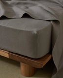 Ravello Linen Sheets - Charcoal