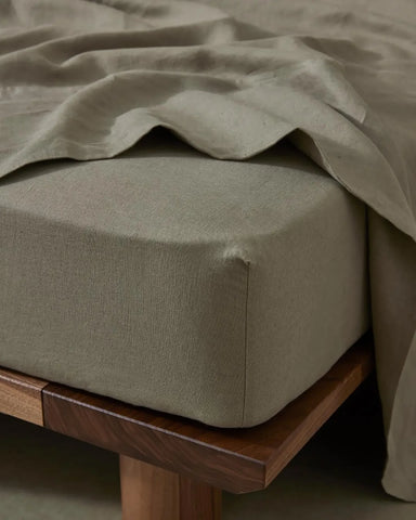 Ravello Linen Sheets - Caper