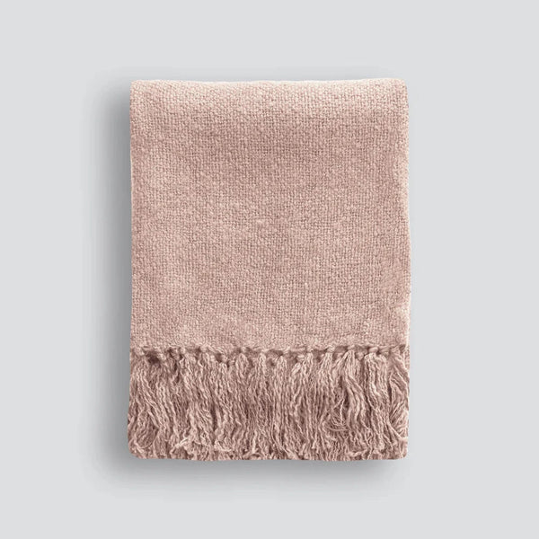 Serenade Throw - Dusky Rose