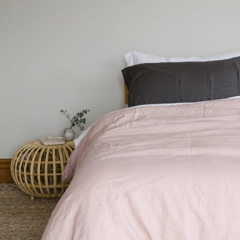 Vida Linen Pillowcases Vintage Pink