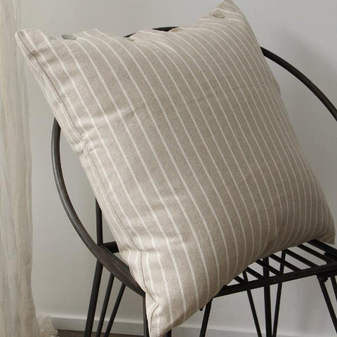 Federation Linen Wide Striped Pillow Cover