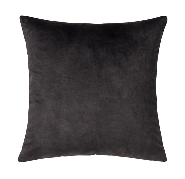 Velvet Ava Cushion - Coal