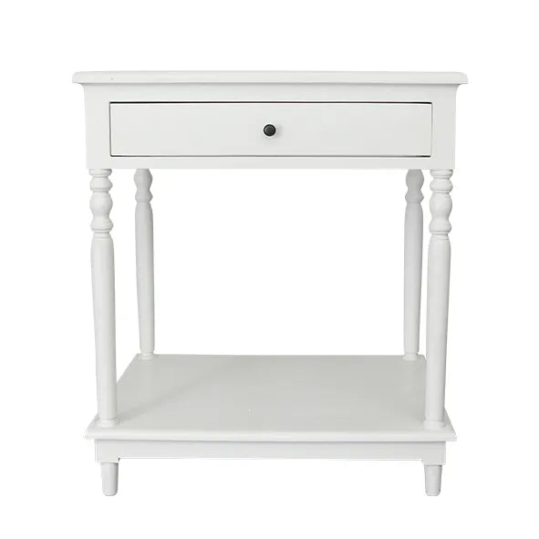 Alba Bedside Table - White