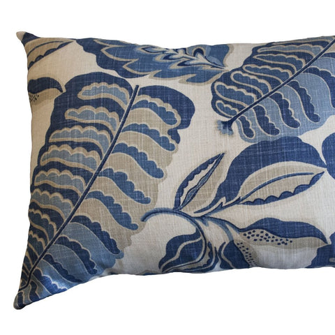 Iconic blue floral cushion