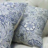 William Morris Navy Forest Cushion