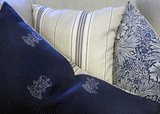 William Morris Navy Forest Cushion